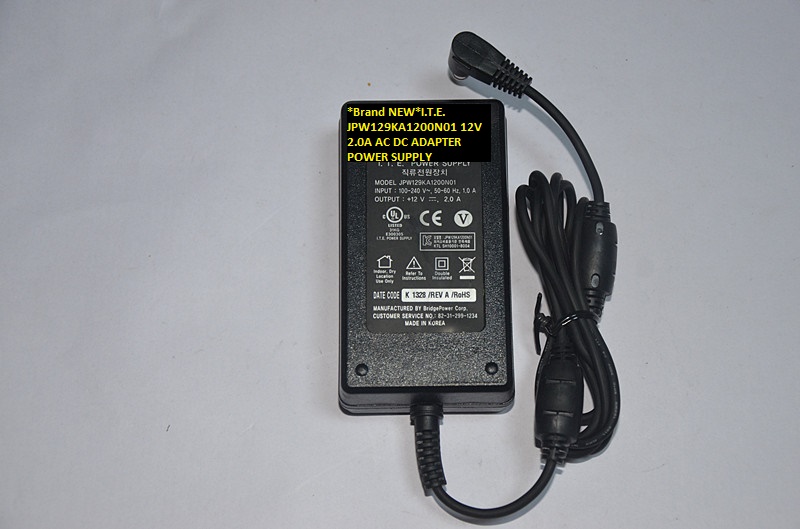 *Brand NEW*12V 2.0A AC DC ADAPTER I.T.E. JPW129KA1200N01 POWER SUPPLY